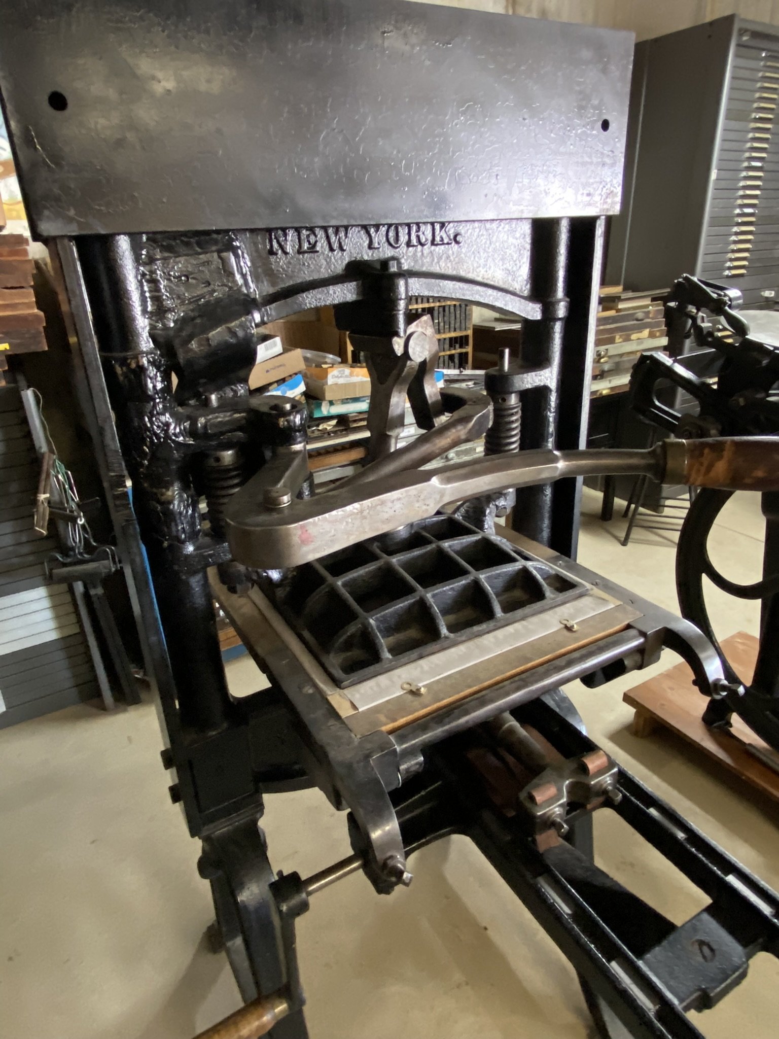 iron hand press Blogs on Type Presses History Letterpress Depot